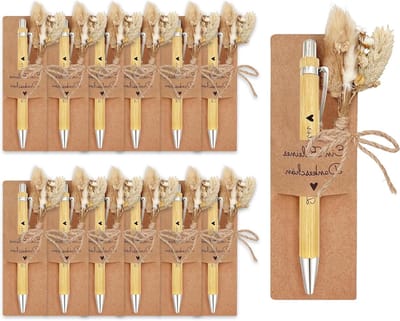 12 sets van geluksbalpennen, perfect als afscheidscadeau voor studenten, collega's en leraren, bedankjes en schoolafscheidsgeschenken