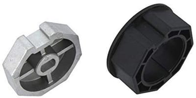 Achthoekige adapter 60 mm voor rolluikmotoren