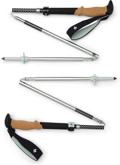 Trekking Stokken - Wandelstokken - Buiten Wandelen - Compact Opvouwbaar - S/M - Groen