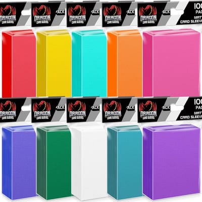 Kaarthoezen Set - Beschermhoezen Verzamelkaarten - Kaarten Opbergen - 1000 Stuks 10 Kleuren - Standaard Formaat