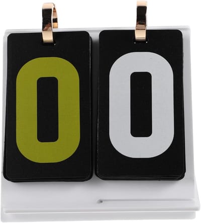 Mini Scorebord - Kaartspel Scoreblok - Spellen Scoren - Draagbaar Acryl - 12 x 10.5 x 10.5 cm - Multi