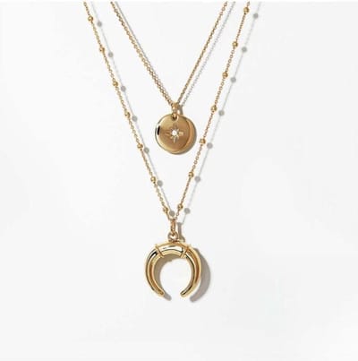 Jobo By JET - Dubbele ketting - 2 in 1 - Goudkleurig - Dames ketting