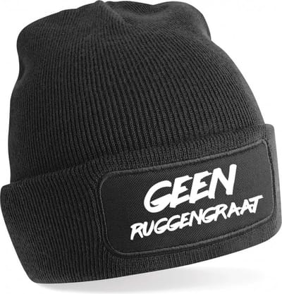 Geen ruggengraat Warme Wintermuts | Beanie | Muts | Winter | Kou | Geen ruggengraat | Tekst | Cadeau | Apres Ski | Wintersport | Skimuts | Verzending binnen 24 uur!