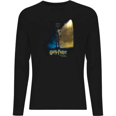 Harry Potter Chamber Of Secrets - Dobby Unisex Long Sleeve T-Shirt - Black - XL