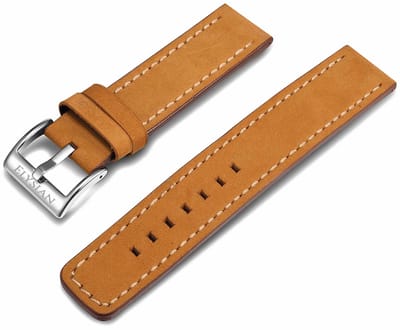 Elysian Horlogeband 22mm Leer Camel - Quick Release - Premium Kwaliteit