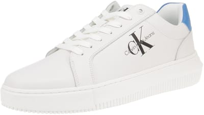 Calvin Klein YM0YM00681 Chunky Cupsole Mono - Herenschoenen - 0LI-b.White-M.Blue