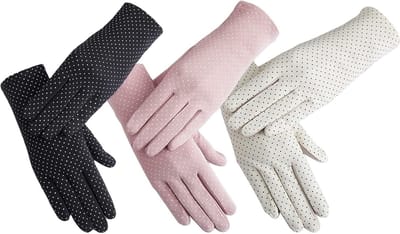 Zomer UV Beschermende Handschoenen voor Dames - Ideaal voor Autorijden en Buitenactiviteiten, Verkrijgbaar in Roze, Wit en Zwart, One Size