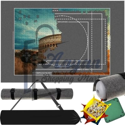 Puzzelmat Met Opbergtas En Pomp Rolbaar Voor Puzzels Met Sorteerzakken – puzzelmap – puzzelbord – 43483