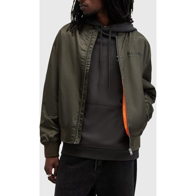 AllSaints Underground Bomber Black Maat: XL | Bomberjacks Outlet | Heren | Zwart