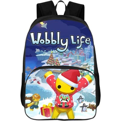 Wobbly Life Gaming Grappige Rugzak Basisschool Middelbare School Studenten Hot Games Boekentas Mannen Vrouwen Dagrugzak Sport