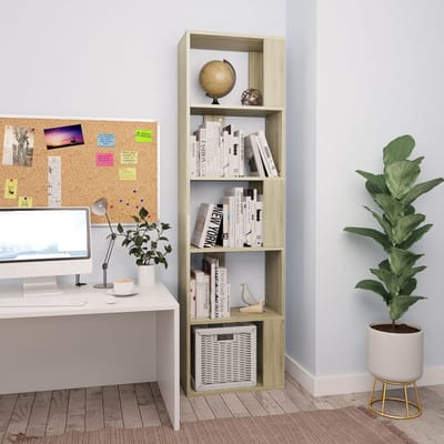 vidaXL - Boekenkast/kamerscherm - 45x24x159 - cm - bewerkt - hout - sonoma - eiken