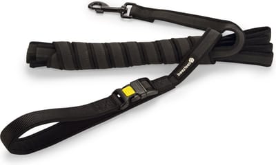 Beeztees Parinca Premium Weblijn Hondenriem - Hondenlijn - Handvat - Nylon - Zwart - Hondenriem 5 meter