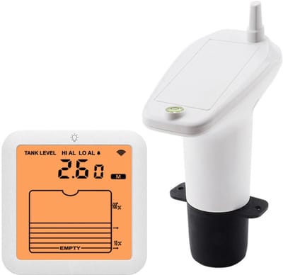 Draadloze Ultrasone Waterniveau Meter met LCD Display - Ideaal voor Waterreservoirs