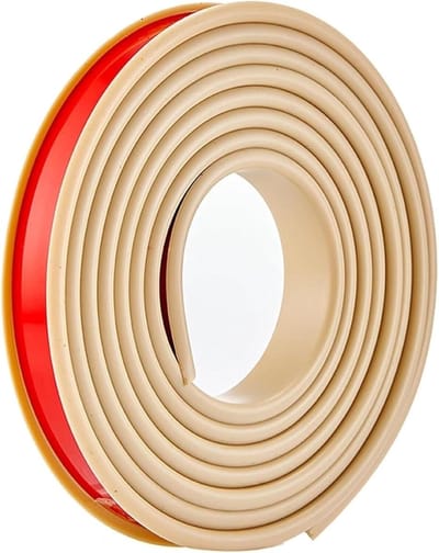 Zelfklevende Randafwerking - Meubelrand Bescherming - Meubels Opknappen - Flexibele TPE Materiaal - 5 Meter - Beige