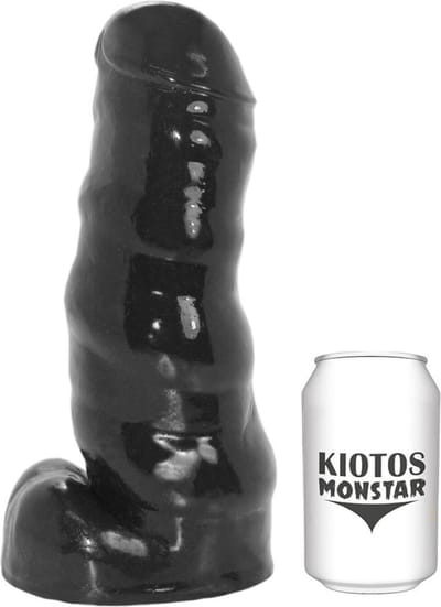 Kiotos Monstar - Whale - Dildo - 28 x 11 cm - Zwart