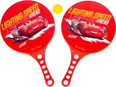 Disney Strandtennisset Cars 3-delig Rood