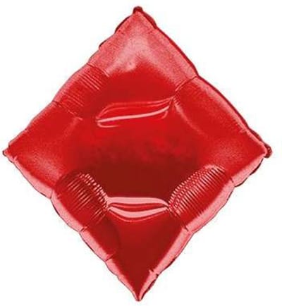 Folieballon Casino Diamond Rood 76 cm