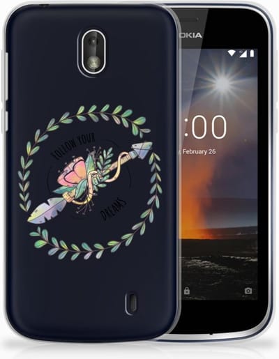 Nokia 1 Telefoonhoesje met Naam Boho Dreams