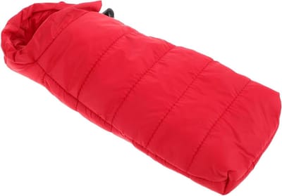 Miniatuur Slaapzak - Poppenhuis Accessoires - Rollenspel Buiten - Met Draaglus - 20 x 10 cm - Rood