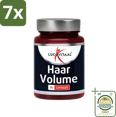 7 x Lucovitaal - Supplement - Haar Volume - 30 Capsules - Grootverpakking - Haar Groei - Haar Volume - Haar Kracht - Haar Pigmentatie - Haar Bescherming