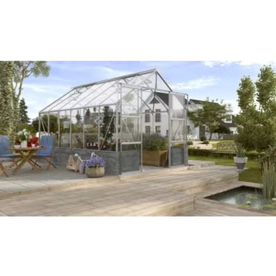 Vitavia Tuinkas Cassandra 9900 + Basis Antraciet - Veiligheidsglas 3mm - Aluminium - 257x385x249cm