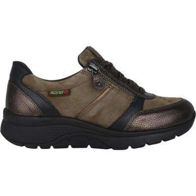 Mephisto Sano Izae - dames rollende wandelsneaker - Bruin - maat 35 (EU) 2.5 (UK)