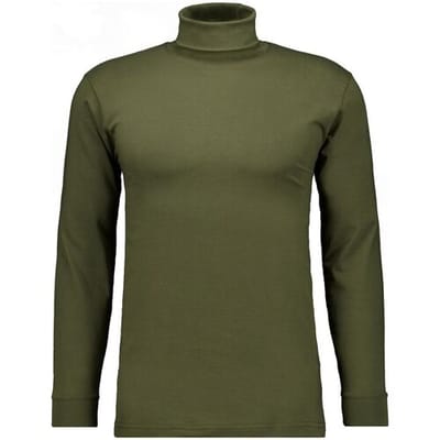 Ragman Long Sleeve Uni Col T-Shirt Single Jersey Donker Groen Melange / male