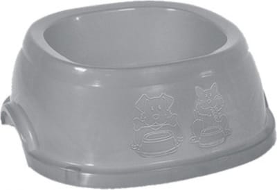 Stefanplast voerbak / drinkbak 1 liter kunststof Stone grey