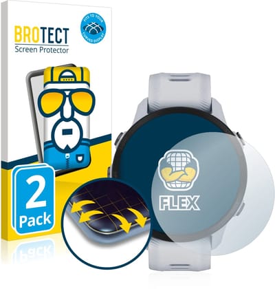 BROTECT - Screenprotector voor Garmin Forerunner 955 - Folie Beschermfolie transparant volledig dekking - 2 Stuks