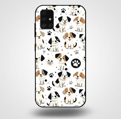Smartphonica Telefoonhoesje voor Samsung Galaxy A51 met honden opdruk - TPU backcover case honden design geschikt voor Samsung Galaxy A51