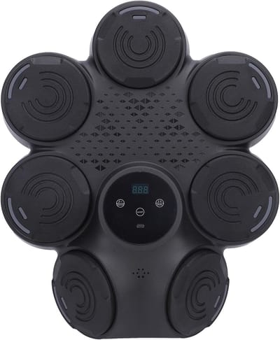 Muziek Boksmachine - Interactieve Trainer - Thuis Fitness - Instelbare Snelheid - 7 Ponszones - Wit