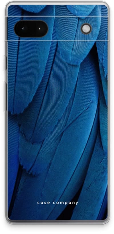 Case Company® - Hoesje geschikt voor Google Pixel 6a hoesje - Pauw - Soft Cover Telefoonhoesje - Bescherming aan alle Kanten en Schermrand