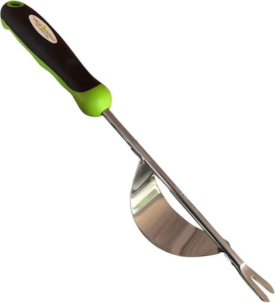 Handwiedgereedschap - Onkruidtrekker - Onkruid verwijderen - Ergonomisch handvat - 384 cm - Zilver