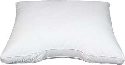 Polydaun Juliette hoofdkussen - ergonomisch - GRS gerecyclede Fiberdaun vulling - 800 gram - 65x55x5/0 cm
