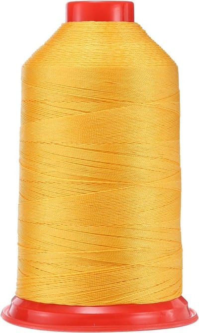 Naaigaren Nylon - Gewaxt Garen Bekledingsgaren - Zwaar Naaiwerk - Gebonden Nylon 66 - 1280 Meter - Geel