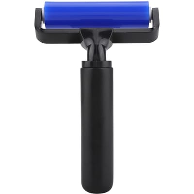 Stofverwijderingsrol Antistatische reiniger Siliconenrol Schermfolierol voor huishoudelijk gebruik 20,3 cm 4 Inch black