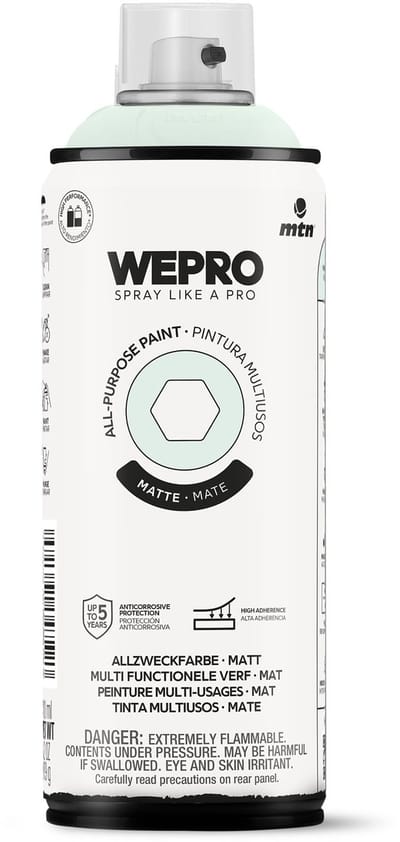 Spuitbus Groen Pisces Mat MTN WEPRO ALL-PURPOSE PAINT 400ML