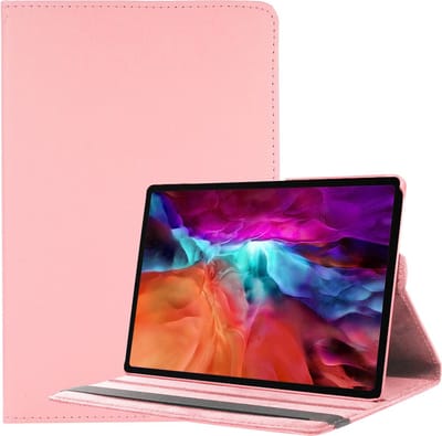 Hoes - Geschikt voor Samsung Galaxy Tab A8 - 360 Graden Draaibare Hard Cover Case - Tablet Hoesje Draaibaar - Lichtroze