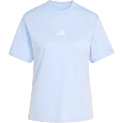 Katoenen T-shirt met 3 strepen voor dames adidas