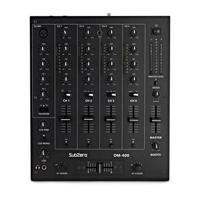 SubZero DM-400 4-kanaals DJ-Mixer met USB