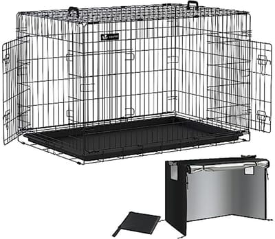 Opvouwbare Hondenkooi met Deksel - XXL 122 x 75 x 81cm - Veilig en Praktisch voor Huisdieren