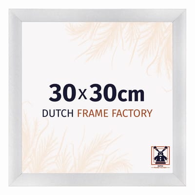 Fotolijst 30x30 cm - MDF - Zilver Mat - Praag