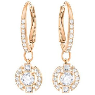 Swarovski Una Kloppend Hart Roségoud Oorbellen Dames oorbellen 5272367 Shopping Bag beige