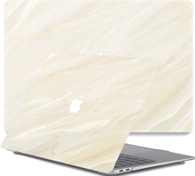 Lunso Geschikt voor MacBook Air 13 inch (2010-2017) cover hoes - case - Creamy Vibes