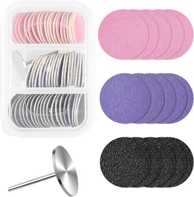 60 stuks schuurpapier schijven voor elektrische nagelboor - 80, 180, 240 Grit