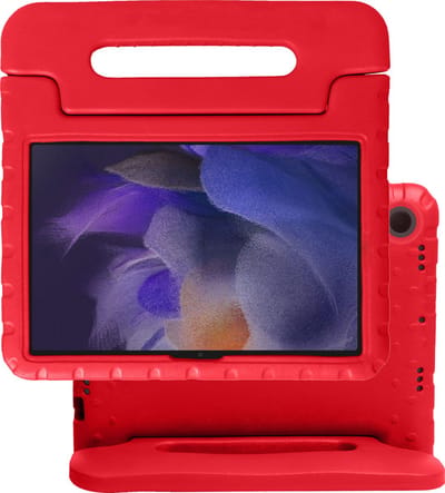 Hoes - Geschikt voor Samsung Galaxy Tab A8 - Kinderhoes Shockproof Bumper - Kidsproof Case - Tablet Hoesje - Kinder Hoes Cover - Rood