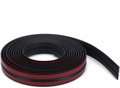 Flexibele Zwarte Hoektrim voor Tegelvloeren en Deuren, Zelfklevende Overgangsstrip voor Binnen en Buiten, Meubelbeschermer en Kitband, 20mm (10mm)