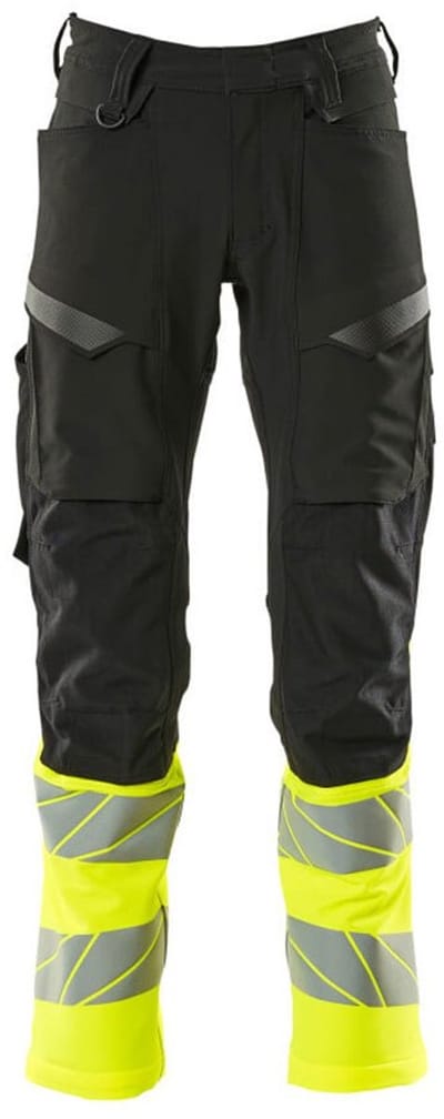 Mascot Accelerate Safe Broek met kniezakken 19879-711 - Zwart/hi-vis geel - C48 - 76