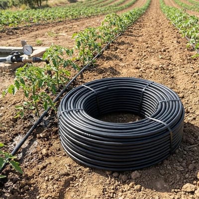 Druppelslang - Irriatiebuis - Planten water geven - Zelfbalancerende druppelaars - 100 meter - Zwart