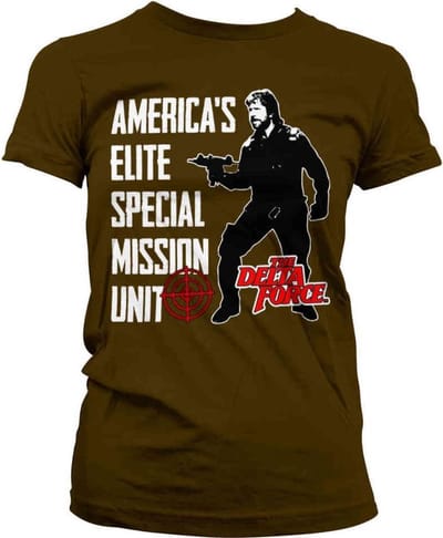 The Delta Force Dames Tshirt -S- America's Elite Special Mission Unit Bruin